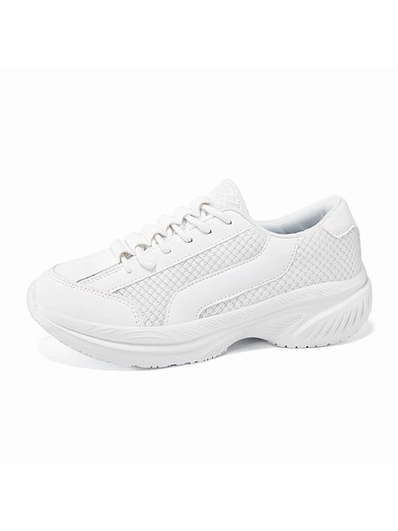 Men's Lace‑Up Mesh Athletic Casual Sneaker, Spliced Upper Contoured Curved Midsole Textured Ridged Outsole Footwear for Daily Walking and Light Activity Use
