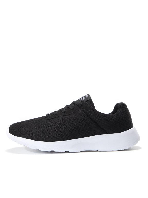 Men's Lace‑Up Mesh Casual Sneaker, Woven Mesh Upper Classic Lace Closure Textile Tongue Tag Curved Streamlined Midsole Footwear for Daily Walking and Light Casual Activities