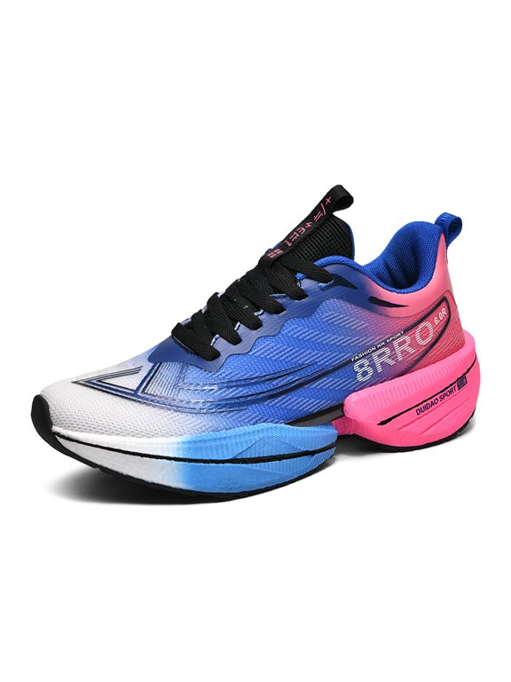 Men's Lace‑Up Performance Running Sneakers, Lightweight Mesh Upper Round Toe Sculpted Cushioned Midsole Athletic Footwear For Jogging And Casual Walking