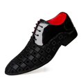 thumbnail image 1 of Men's Lace‑Up Pointed Toe Formal Oxford Dress Shoes, Microfiber Synthetic Upper PU Lining Flat Low Heel Footwear For Business And Evening Dress‑Up Occasions, 1 of 7