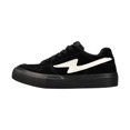 thumbnail image 1 of Men's Lace-Up Suede Lightning Pattern Low Top Skate Shoes, 1 of 7
