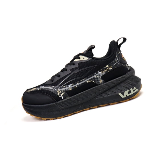 Men's Lace-Up Trail Running Sneakers, Adult Male Mesh Upper Athletic Shoes with Thick Multi-Layer Outsole for Outdoor Walking