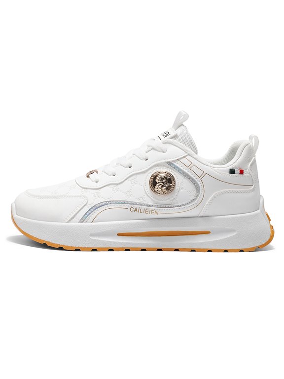 Men's Lace‑up Fashion Platform Sneakers, Casual Daily Walking Shoes with Thick Midsole for All Day Outdoor Wear