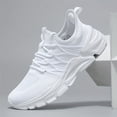 thumbnail image 1 of Men's Lace-up Sneakers - Athletic Shoes - Lightweight And Breathable Walking Shoes, 1 of 9