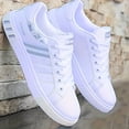 thumbnail image 1 of Men's Lace-up Sneakers • Striped Skate Shoes • Breathable and Comfortable • Providing Excellent Traction, 1 of 9