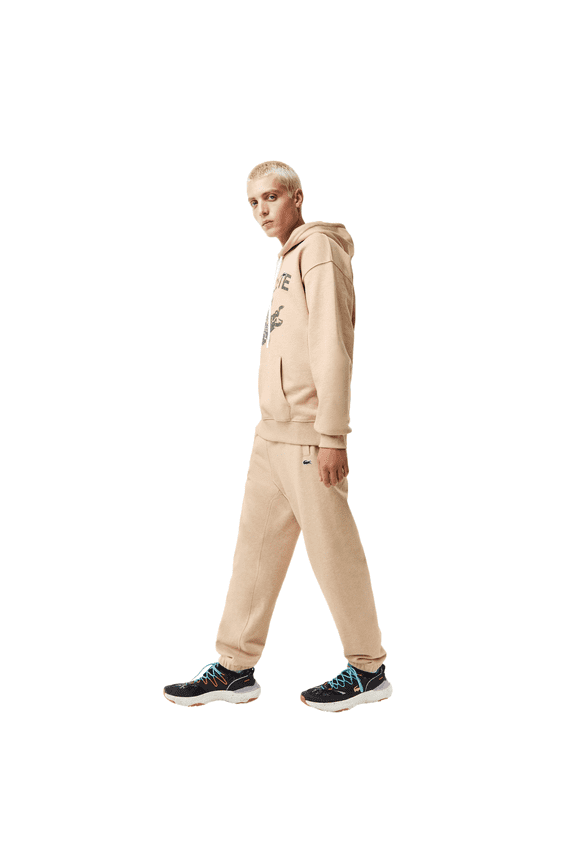Men's Lacoste Beige Print Trackpants - 4/M