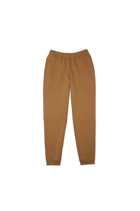 Men's Lacoste Brown Tapered Fit Fleece Trackpants - 3/S