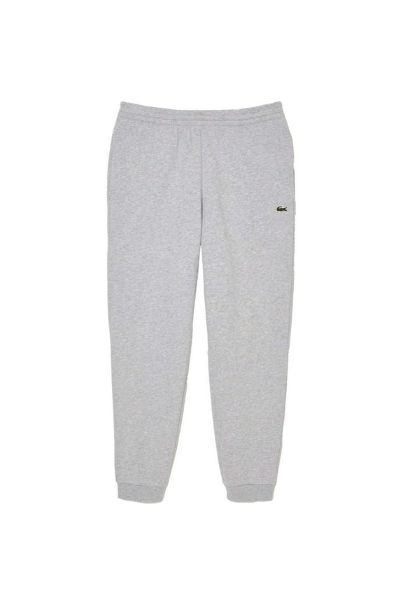 Men's Lacoste Grey Chine Tapered Fit Fleece Trackpants - 9/4XL