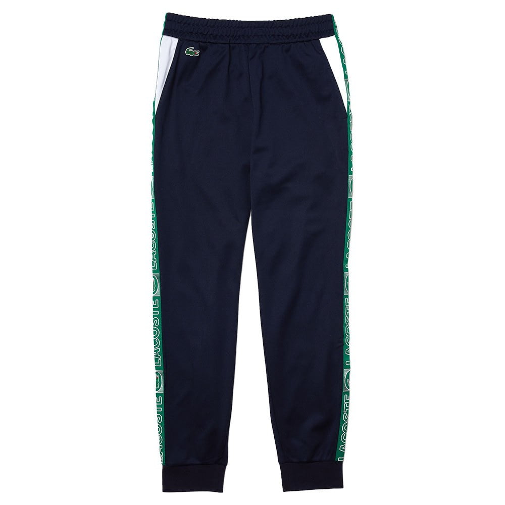 Men's Lacoste Navy Blue/White/Green SPORT Branded Bands Tracksuit Pants -  4/M - Walmart.com