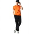 thumbnail image 1 of Men's Lacoste Orange Short Sleeve Pima Cotton V-Neck Jersey T-Shirt - 6/XL, 1 of 5
