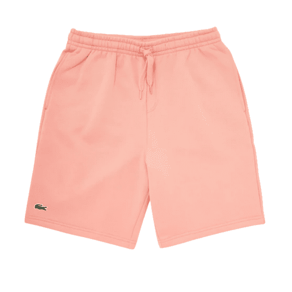 Men's Lacoste Pink Sport Tennis Fleece Shorts - 5/L