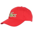 thumbnail image 1 of Men's Lacoste Red Oversized Crocodile Strapback Cap - OSFA, 1 of 1