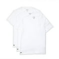 thumbnail image 1 of Men's Lacoste White Essentials 3-Pack V-Neck T-Shirts - S, 1 of 4