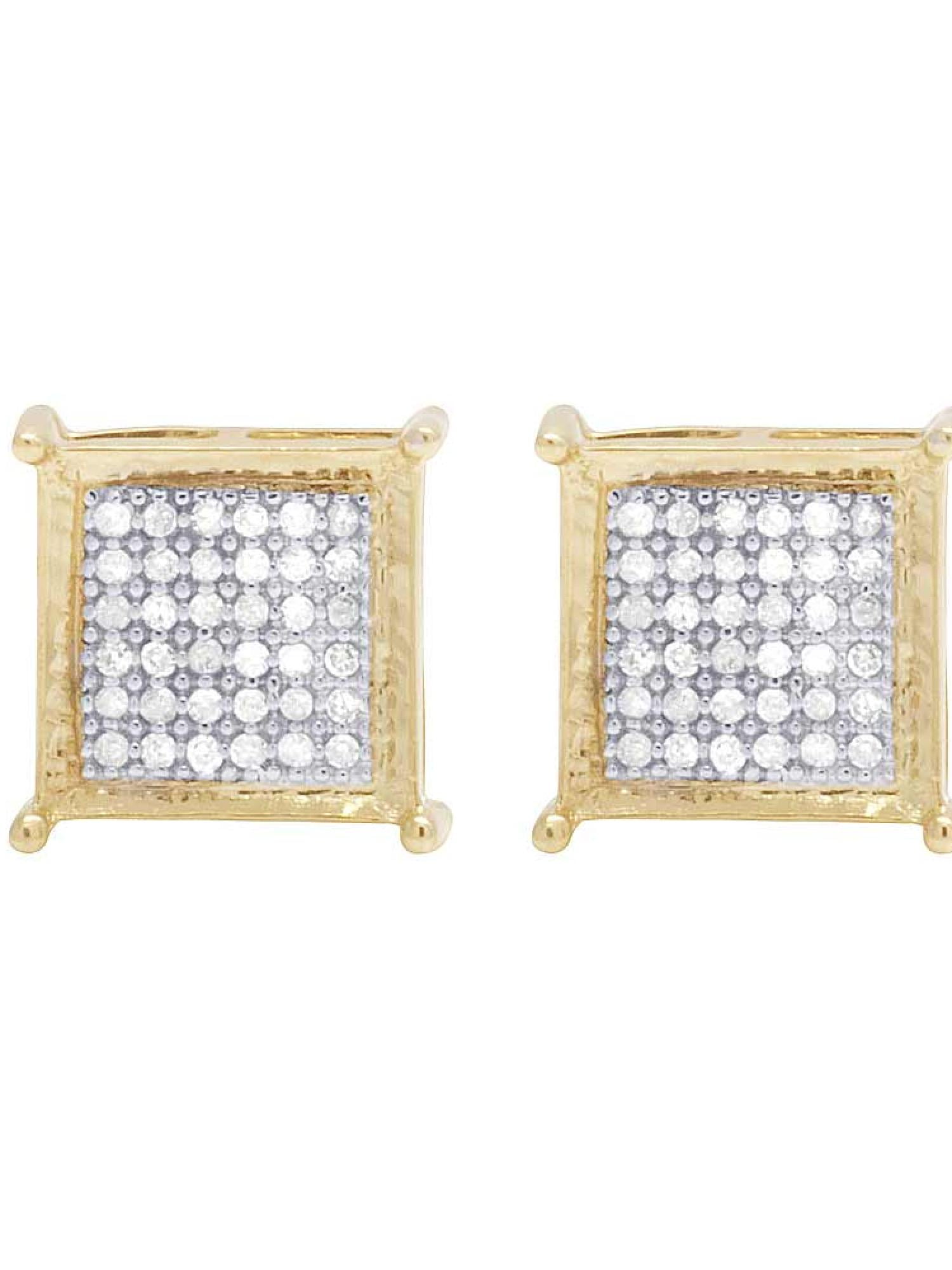 10k Gold Earrings For Men Zales Men's Ladies 10K Yellow Gold