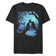 thumbnail image 1 of Men's Lady and the Tramp Kissing in the Moonlight Silhouette  Graphic T-Shirt, 1 of 5