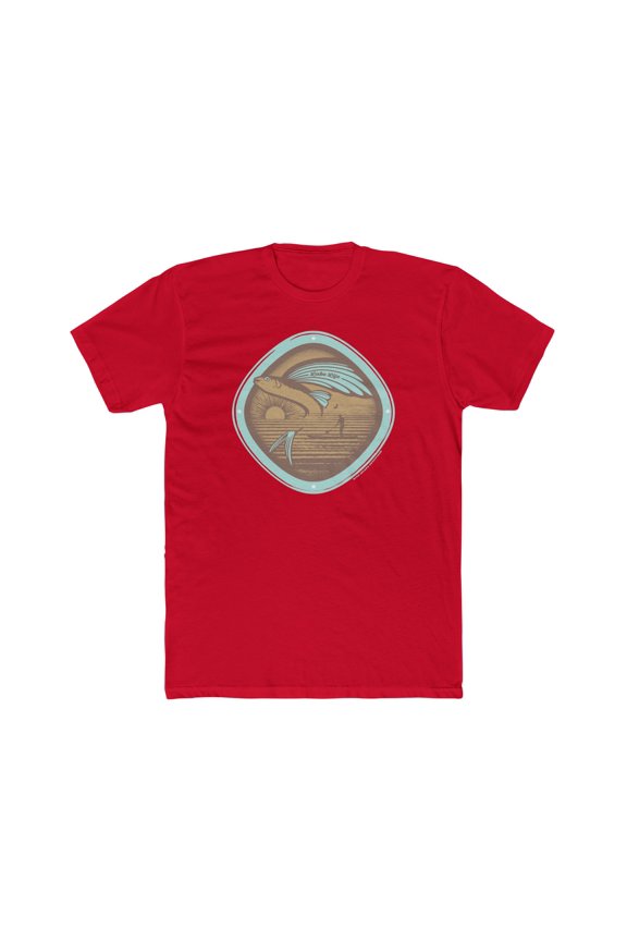 Men's "Lake Life Scene" Cotton Crew Tee by Bird Island Outfitters