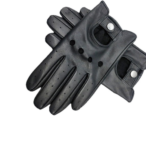 Men’s Lambskin Leather Driving Gloves, Premium Leather Gloves for Riding & Daily Wear 