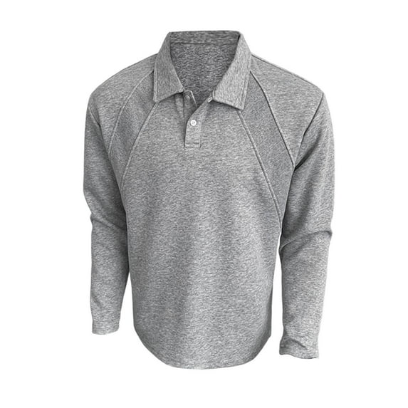 Men's Lapel Long Sleeve Shirt Quick-Dry Performance Casual Collared Athletic Shirt for Men Slim Fit Comfortable Dress Shirt Mens Summer Lightweight Pullover Tee Shirts