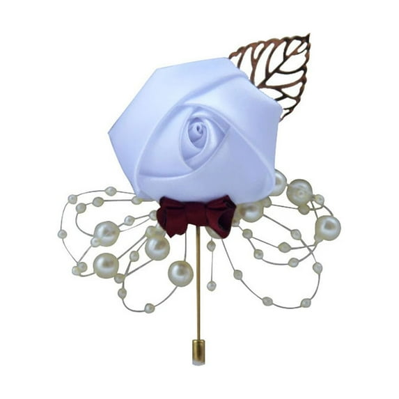 Men's Lapel Pin Lapel Flower Pins Boutonniere Pin Handmade Rose Lapel Pin for Suit Wedding Groom