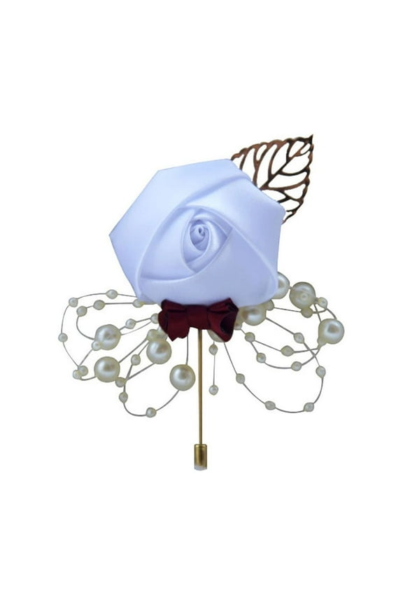 Men's Lapel Pin Lapel Flower Pins Boutonniere Pin Handmade Rose Lapel Pin for Suit Wedding Groom
