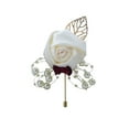 thumbnail image 1 of Men's Lapel Pin Lapel Flower Pins Boutonniere Pin Handmade Rose Lapel Pin for Suit Wedding Groom, 1 of 8
