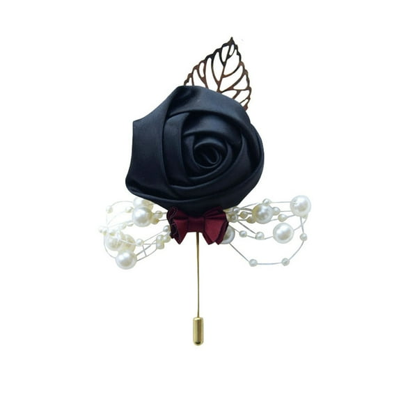Men's Lapel Pin Lapel Flower Pins Boutonniere Pin Handmade Rose Lapel Pin for Suit Wedding Groom