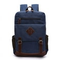 thumbnail image 1 of Men's Laptop Backpack Wash Canvas Solid Color,Purplish Red, 1 of 2