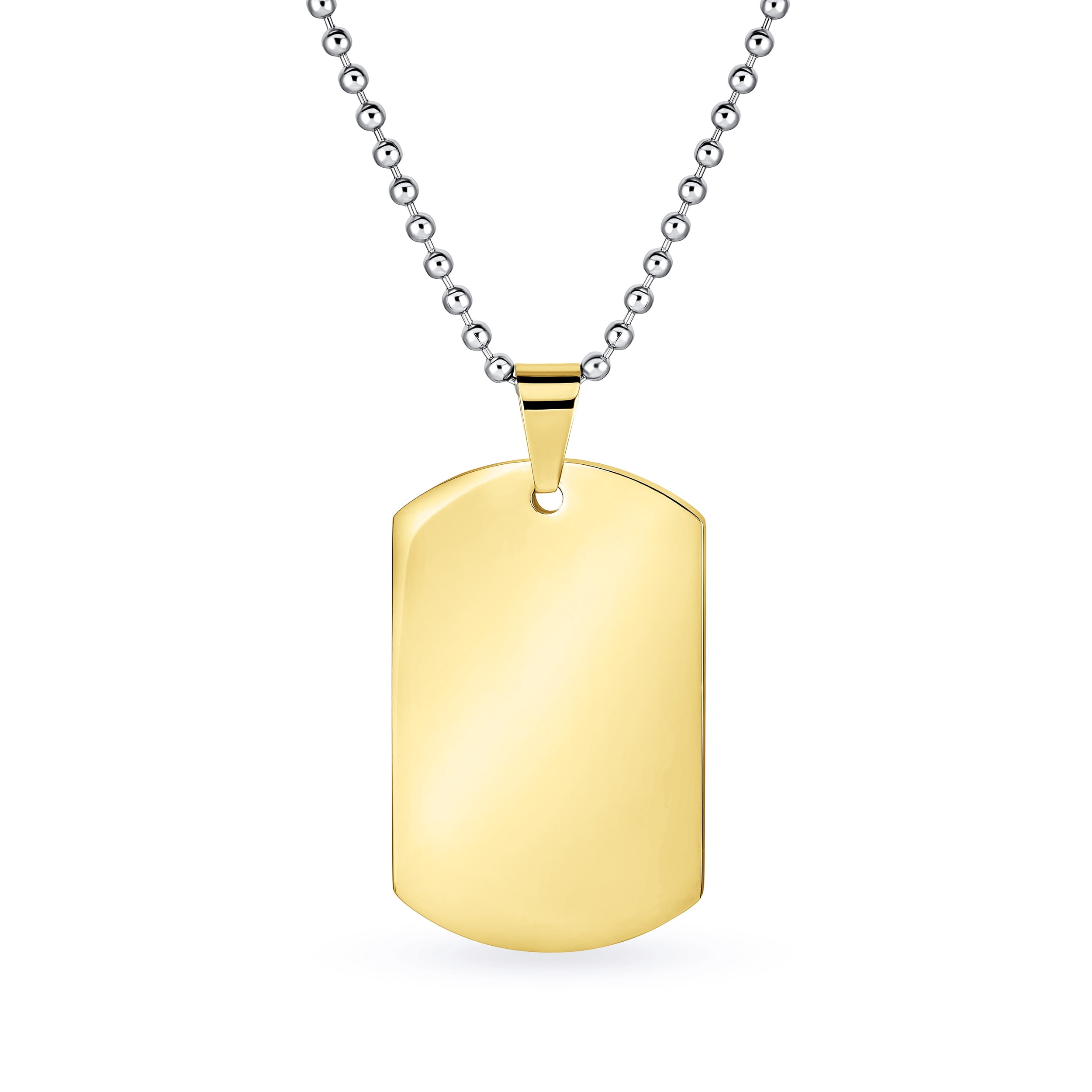3 Diamond Skinny Dog Tag Necklace – Livewell Design