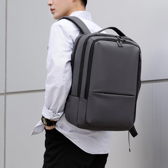 Men's Large Capacity Fashion Simple Shoulder Computer Bag,Black