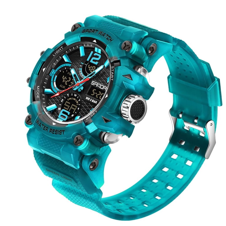 Large Face Digital Sport Watch 5ATM Waterproof Alarm Stopwatch Military s-l400.jpg main image 2
