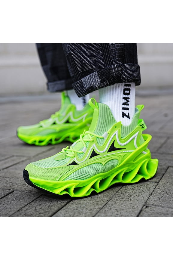 Men’s Large Size Breathable Blade Sneakers, Lightweight Casual Shoes for Walking, Running, Gym Training, Outdoor Sports, and All-Day Comfort Fit