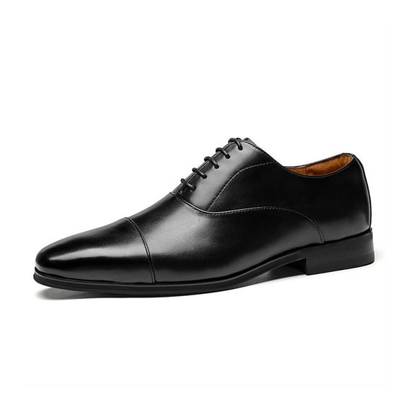 Men's Large Size Leather Shoes Men's Genuine Leather Business Shoes Triple Joint Dress Men's Leather Shoe Top Layer Cowhide