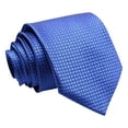 thumbnail image 1 of Men's Large Striped Jacquard Woven Tie Formal Business Necktie Royal Blue One Size, 1 of 2