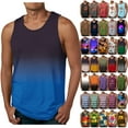 thumbnail image 1 of Men's Large Tank Tops for Vacation,Summer Hawaiian Shirt for Men 3D Print Palm Tree Sleeveless Casual Beach Tank Top Novelty Stylish Workout Muscle Tee, 1 of 5