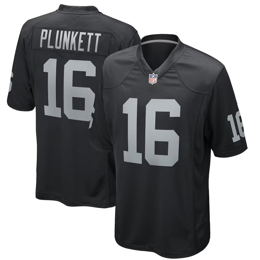 Men's Las Vegas_"Raiders" Jim_Plunkett Black American Football Stitched