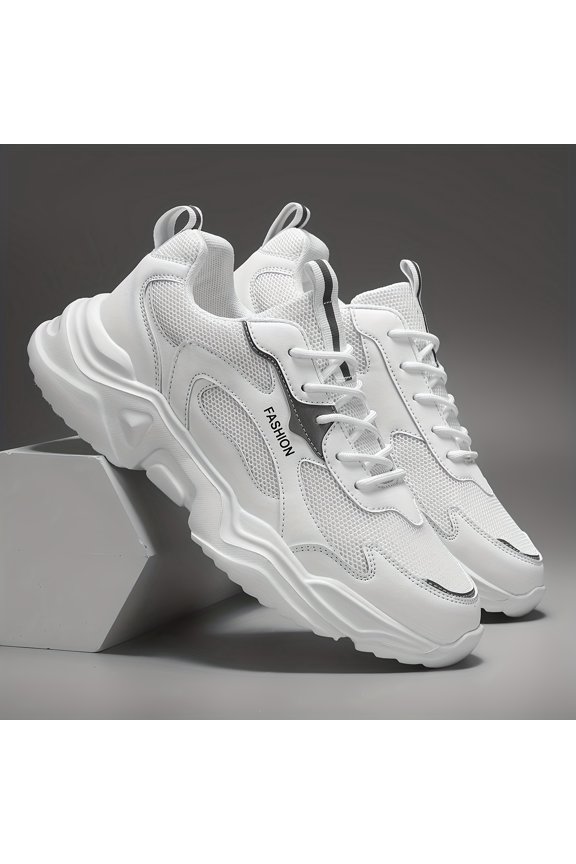 Men's Laser Gradient Platform Sneakers for Casual, Sports, Fitness, and Running, Lightweight and Comfortable Trendy Outdoor Versatile Sneakers for Students