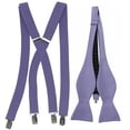 thumbnail image 1 of Men’s Lavender Suspenders & Self-Tie Bow Tie Collection in a variety of colors by Spencer J’s, 1 of 3