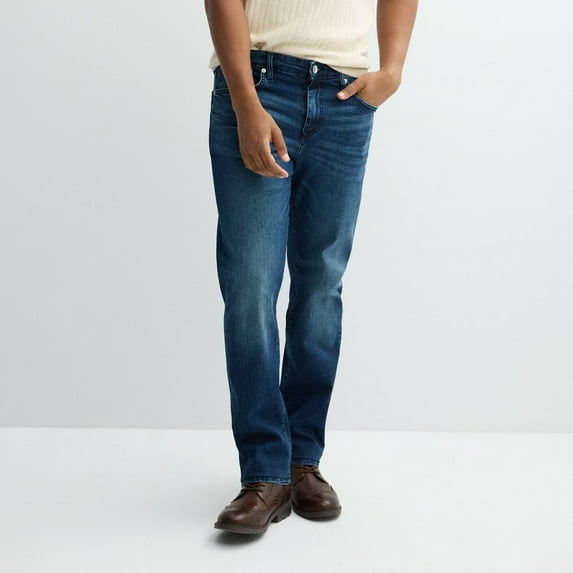 Men's Lazer Straight Fit Jeans Color: Hudson Size: 38X32