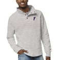 thumbnail image 1 of Men's League Collegiate Wear Ash Florida Gators 1636 Fleece Quarter Snap Up Pullover Sweatshirt, 1 of 1