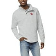 thumbnail image 1 of Men's League Collegiate Wear  Ash Houston Cougars  Fleece Quarter Snap Up Pullover Sweatshirt, 1 of 1