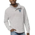 thumbnail image 1 of Men's League Collegiate Wear Ash Yale Bulldogs 1636 Fleece Quarter Snap Up Pullover Sweatshirt, 1 of 1