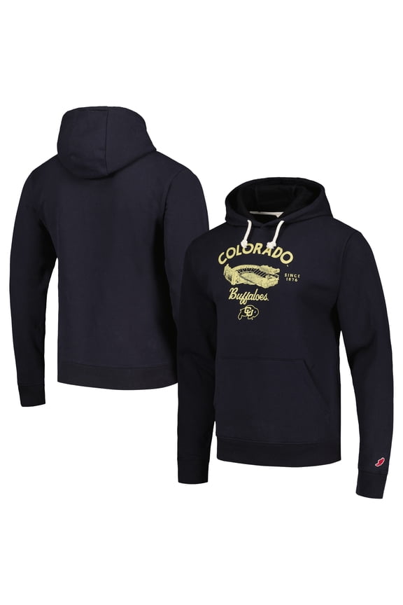 Men's League Collegiate Wear Black Colorado Buffaloes Stadium Essential Pullover Hoodie