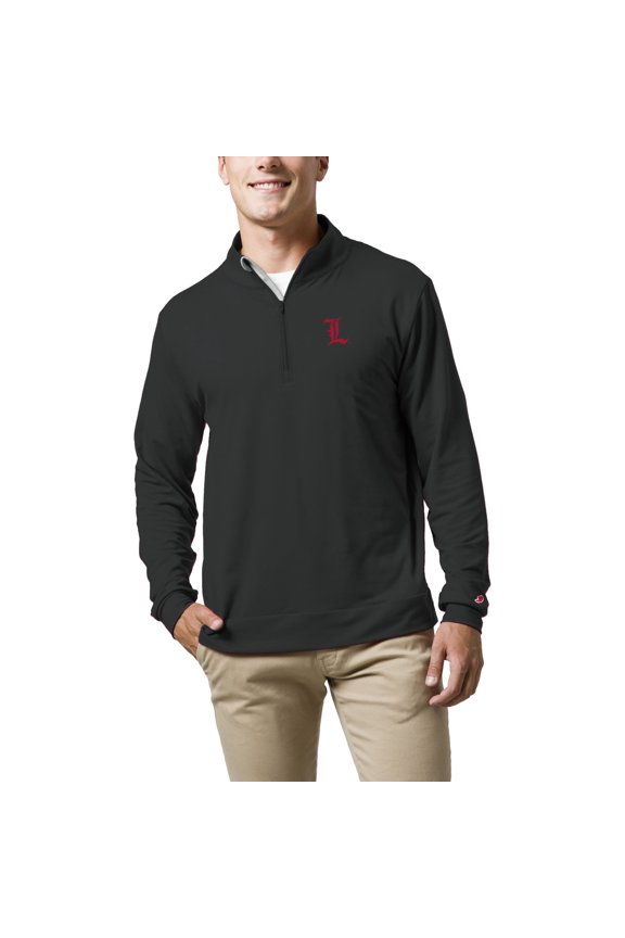 Men's League Collegiate Wear  Black Louisville Cardinals  All Day Quarter-Zip Pullover Top