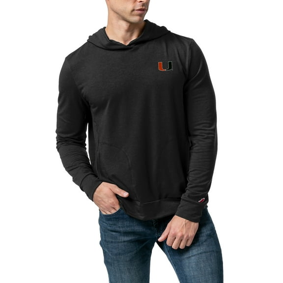 Men's League Collegiate Wear Black Miami Hurricanes All-Day Pullover Hoodie