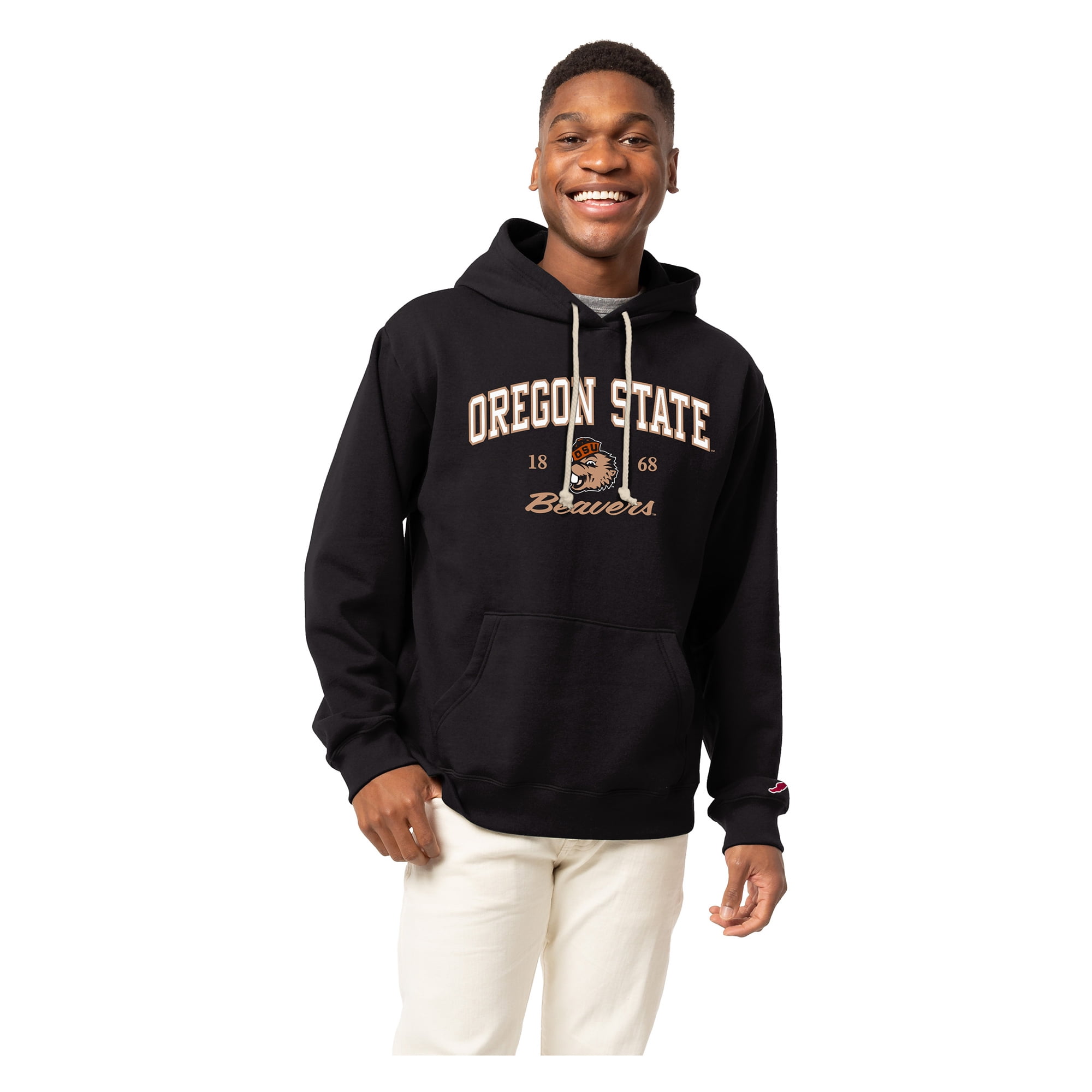Men's League Collegiate Wear Black Oregon State Beavers Arch Script ...
