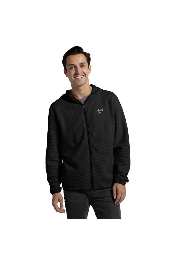 Men's League Collegiate Wear Black South Florida Bulls Summit Full-Zip Hoodie