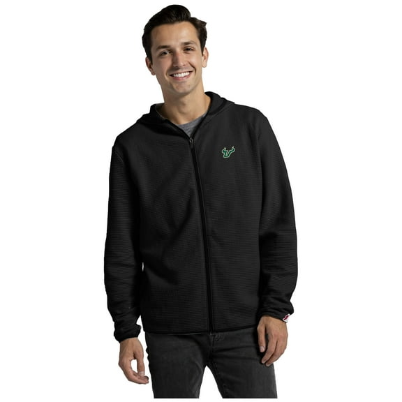 Men's League Collegiate Wear Black South Florida Bulls Summit Full-Zip Hoodie