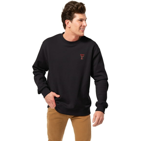 Men's-League Collegiate Wear Black Texas Tech Red Raiders Essentials 2.0 Pullover Sweatshirt