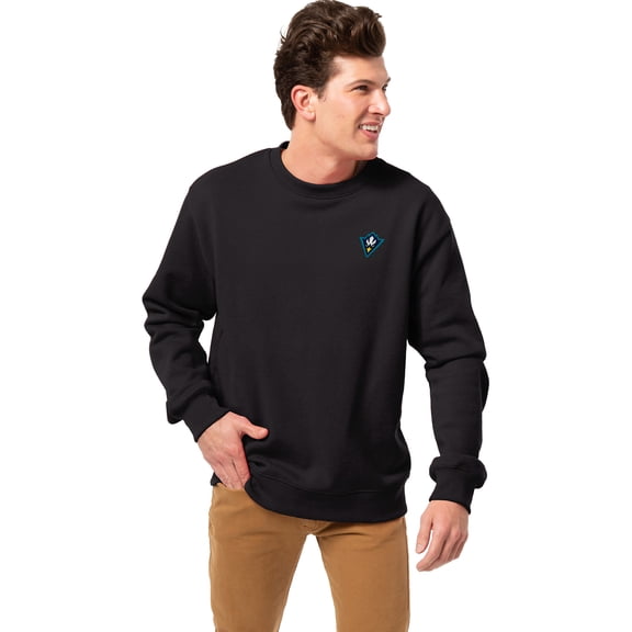 Men's League Collegiate Wear Black UNC Wilmington Seahawks Essentials 2.0 Fleece Pullover Sweatshirt