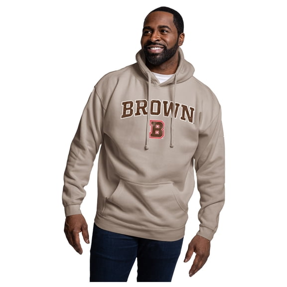Men's-League Collegiate Wear Brown Brown Bears Essentials 2.0 Fleece Pullover Hoodie